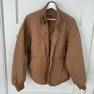 Brown/camel quilted jacket